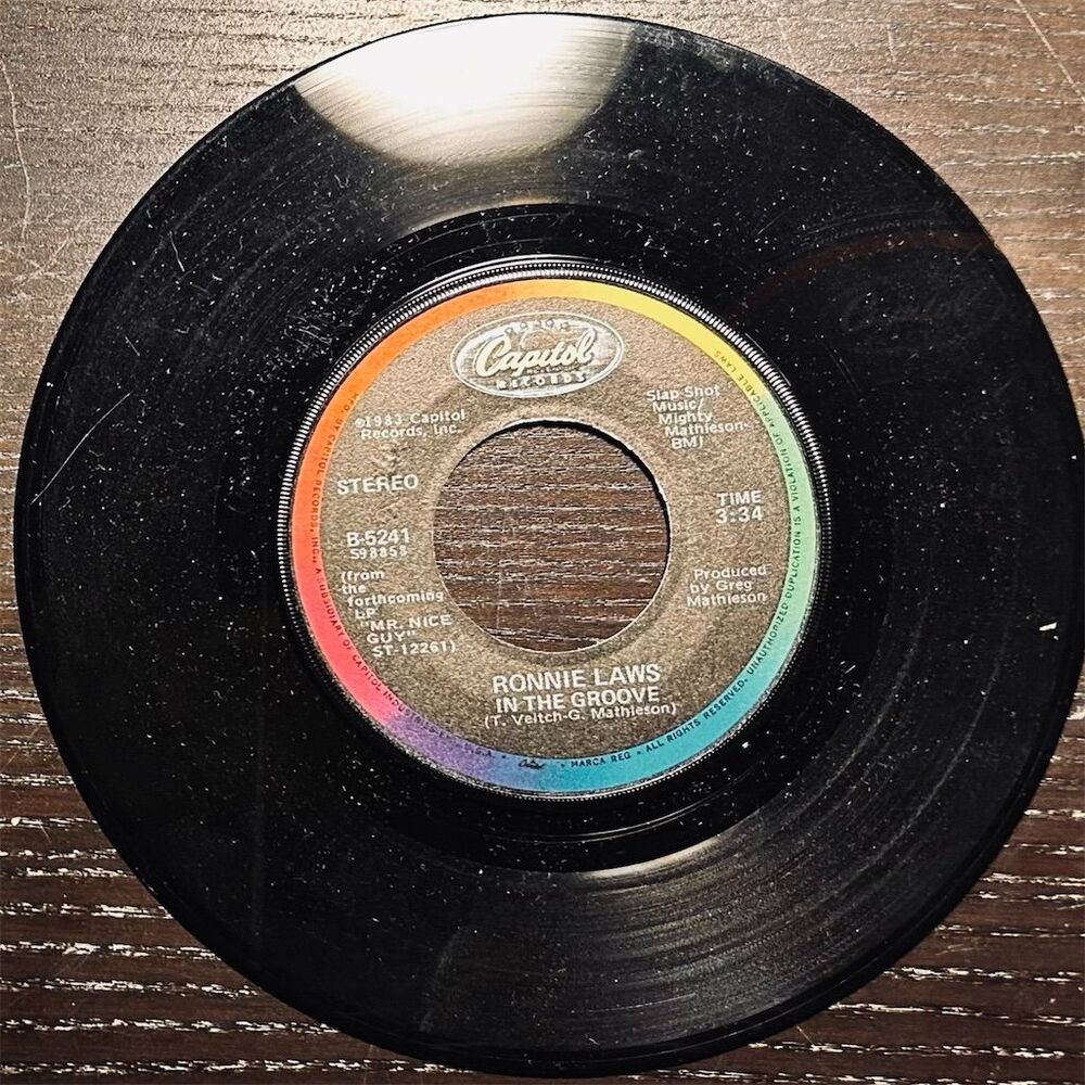 Ronnie Laws - In the Groove 7" Vinyl Single w/ Original Sleeve